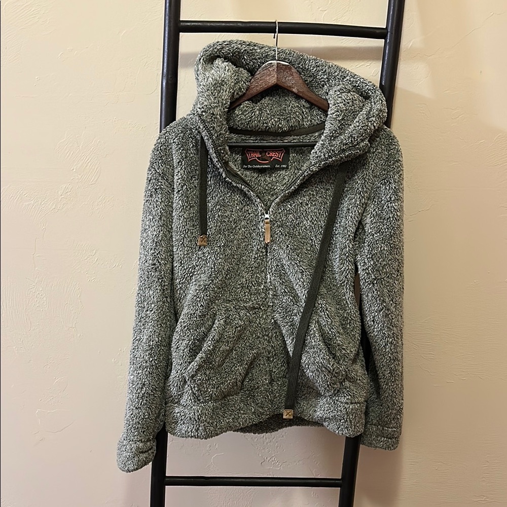 Cozy Gray Sherpa Jacket